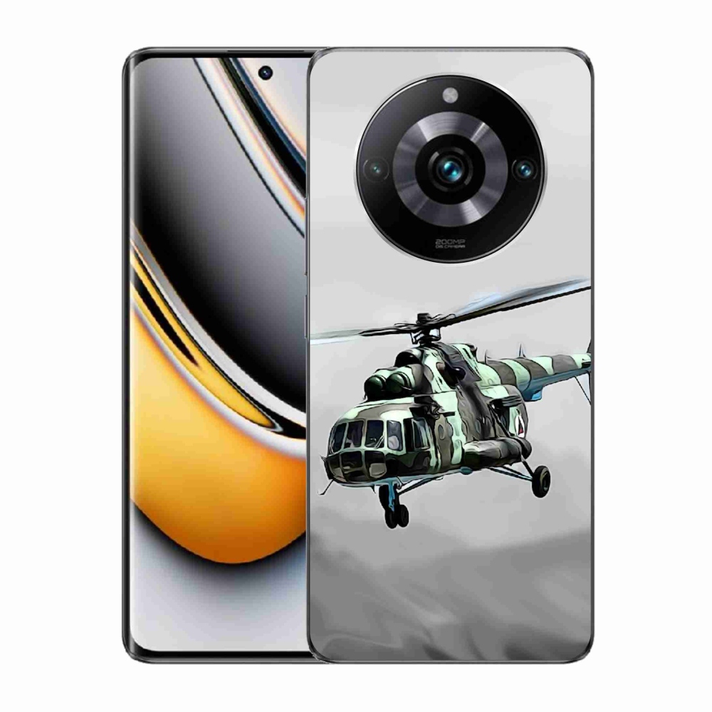 Zselés borítás mmCase a Realme 11 Pro/11 Pro+ készülékhez - katonai helikopter
