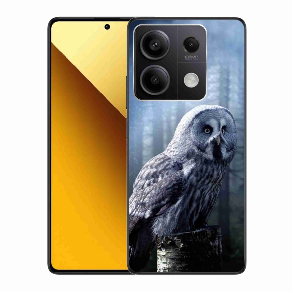 Gél borítás mmCase a Xiaomi Redmi Note 13 5G számára - bagoly