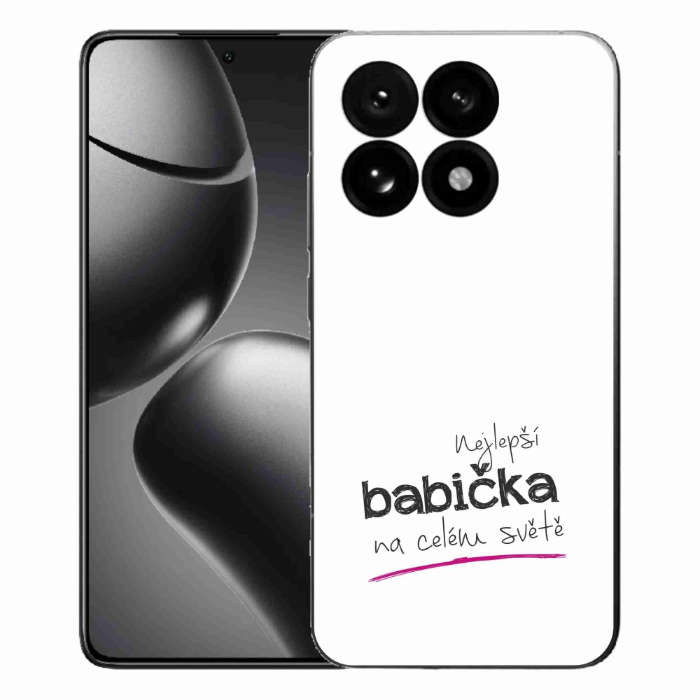 Gél borító mmCase a Xiaomi 15T-hez - a legjobb nagymama 4 fehér háttérrel