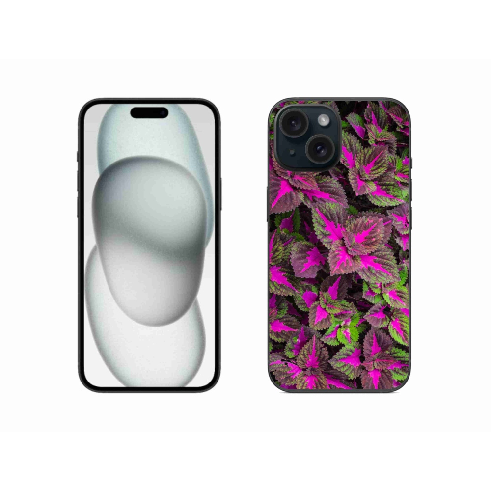 Zselés borítás mmCase iPhone 15-hez - virágok 10