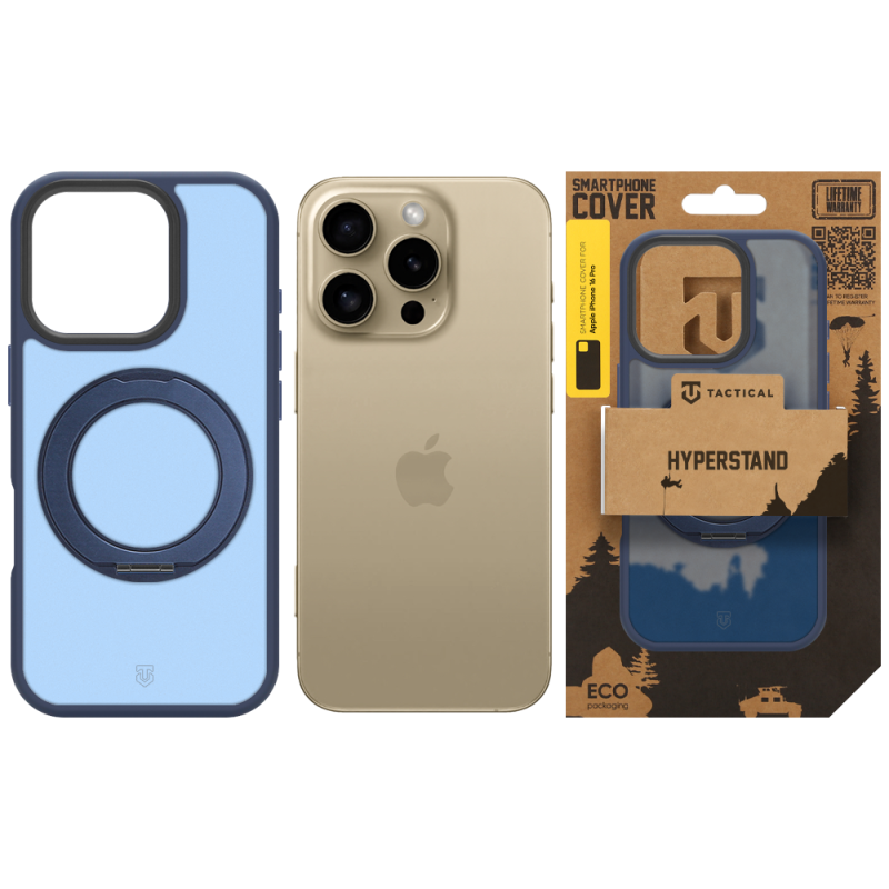 Tactical MagForce Hyperstand tok az Apple iPhone 16 Pro-hoz, mélykék