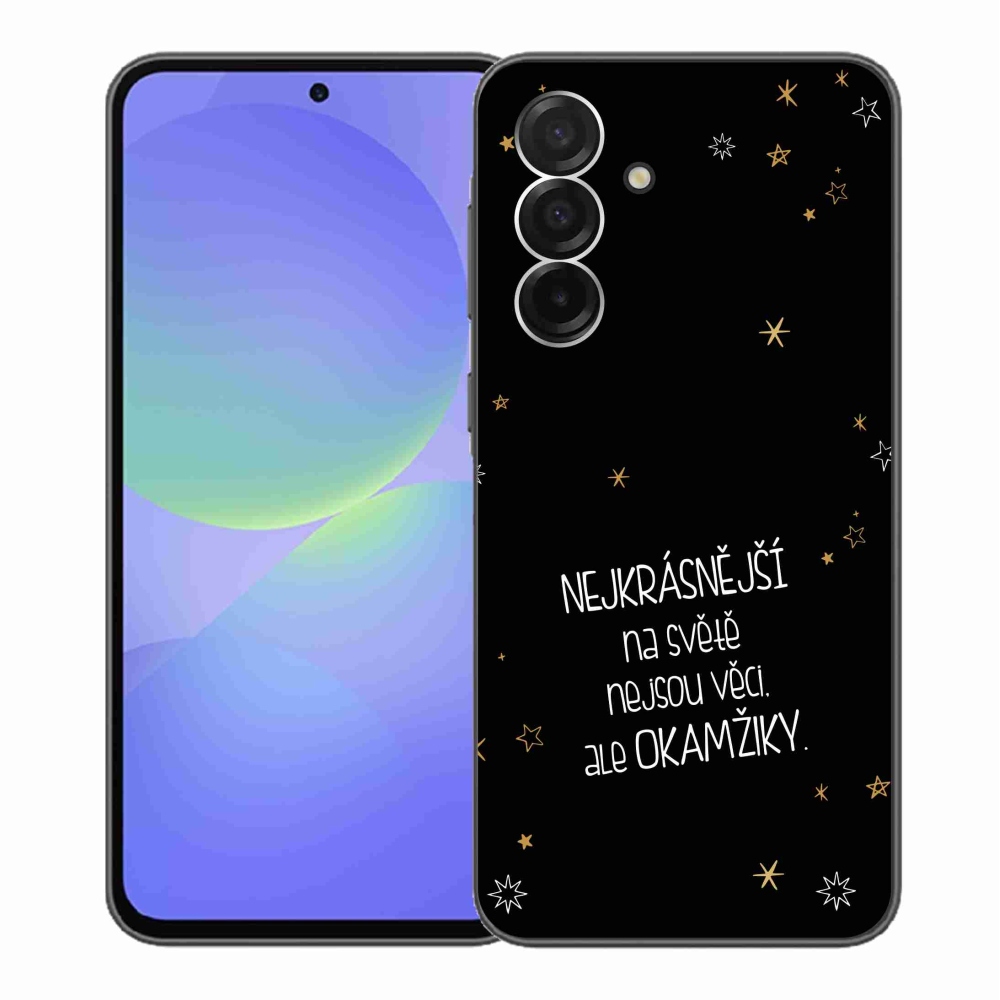 Gél borítás mmCase Samsung Galaxy A36 5G - idézet 4 fekete háttér