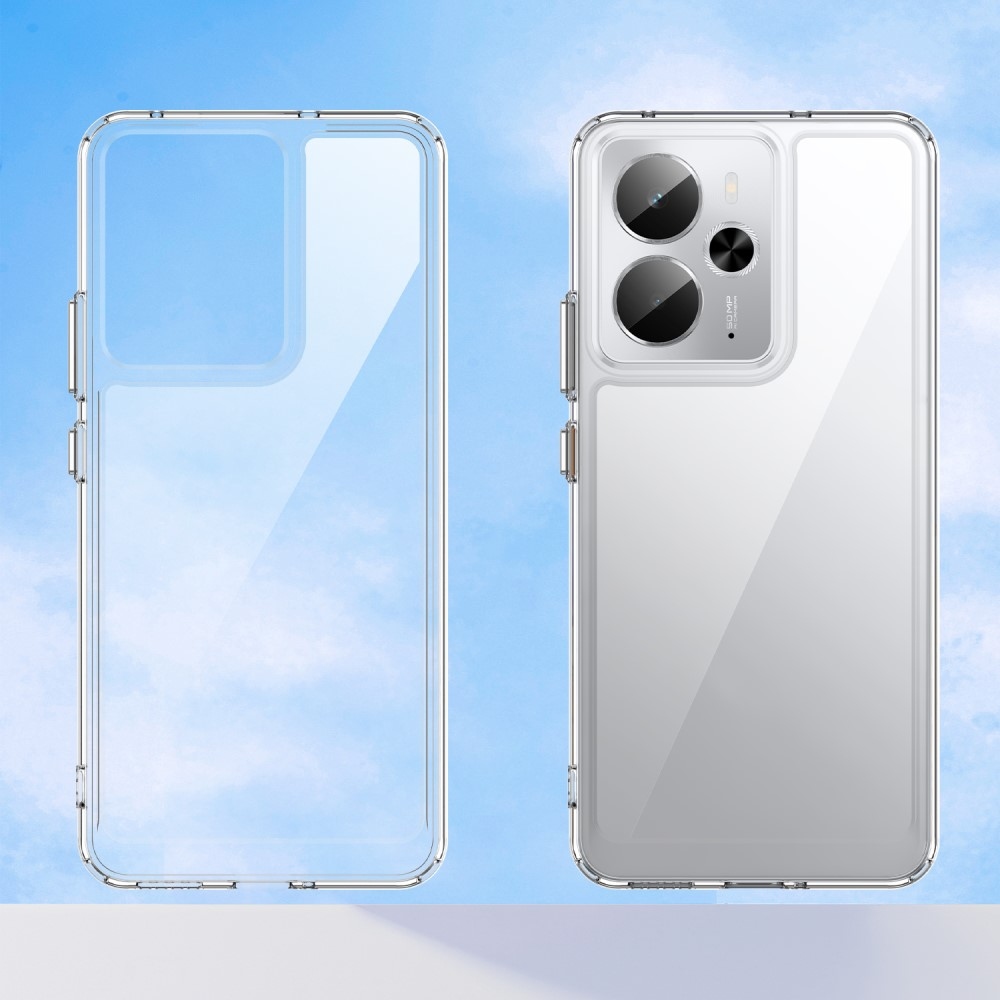 Gél tok fix hátlappal a Realme 14 5G/14T 5G készülékhez - átlátszó