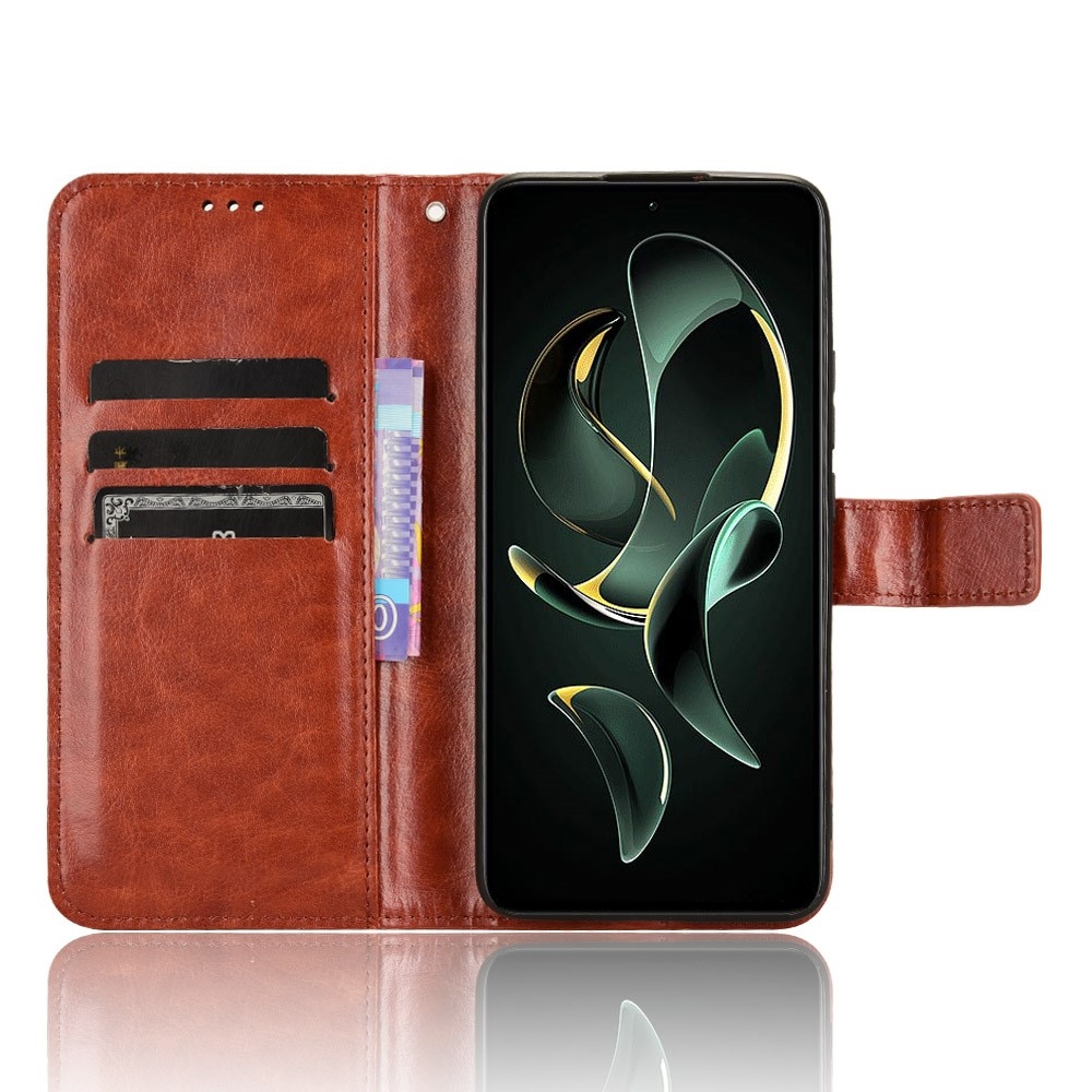 Őrült könyvtáska Xiaomi 13T/13T Pro - barna