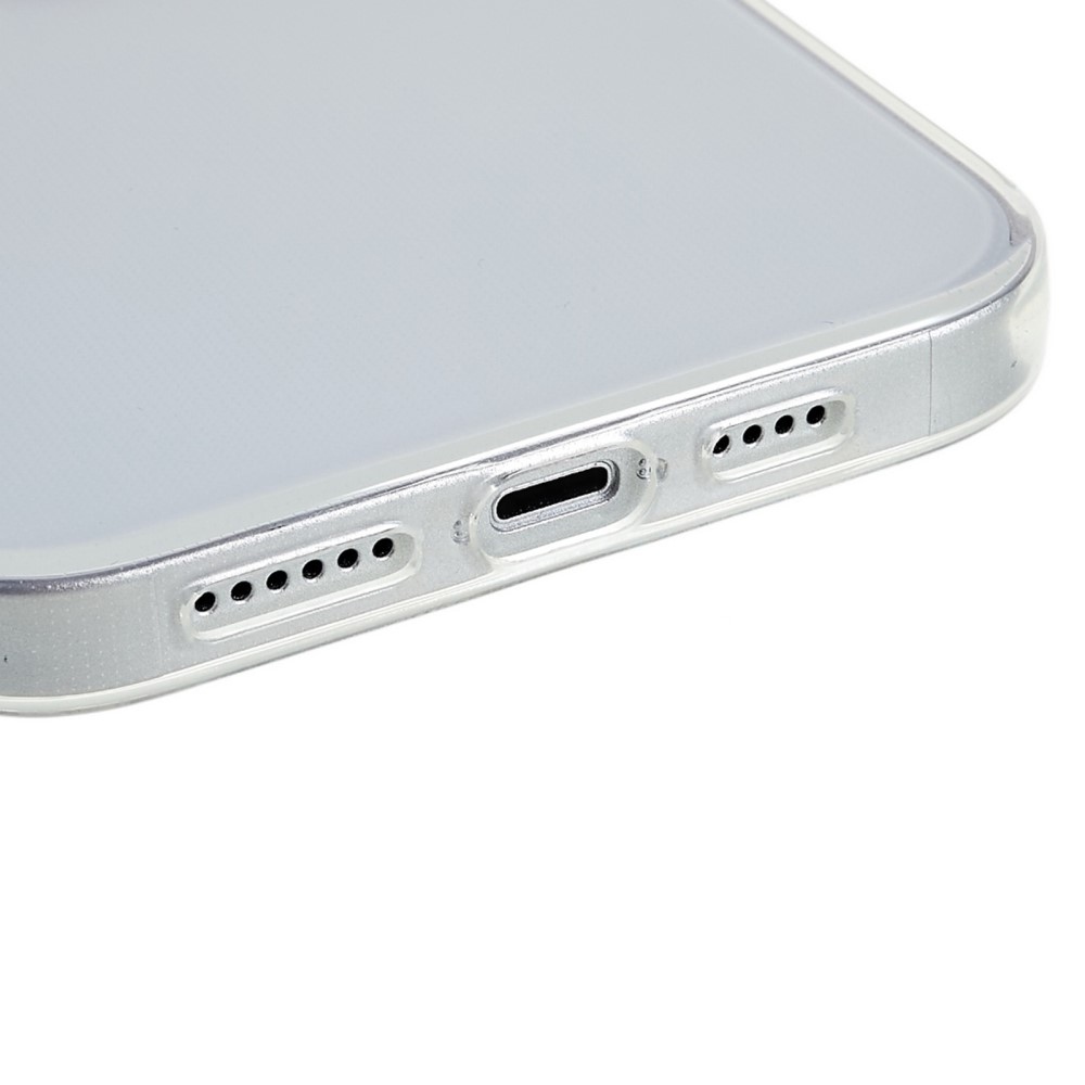 Átlátszó zselés tok iPhone 15 Plus készülékhez - átlátszó