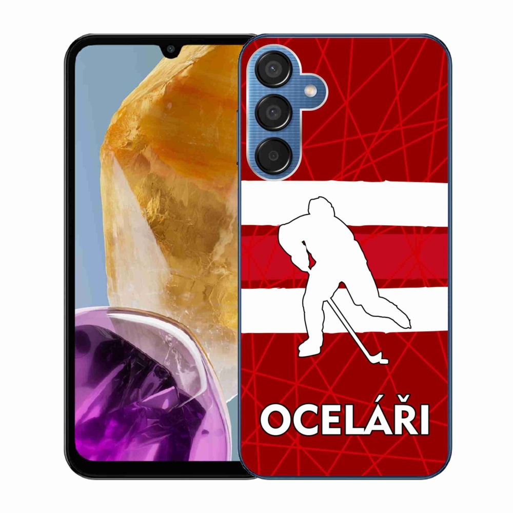 Gél védőburkolat mmCase Samsung Galaxy M15 5G - Acélsárga színben