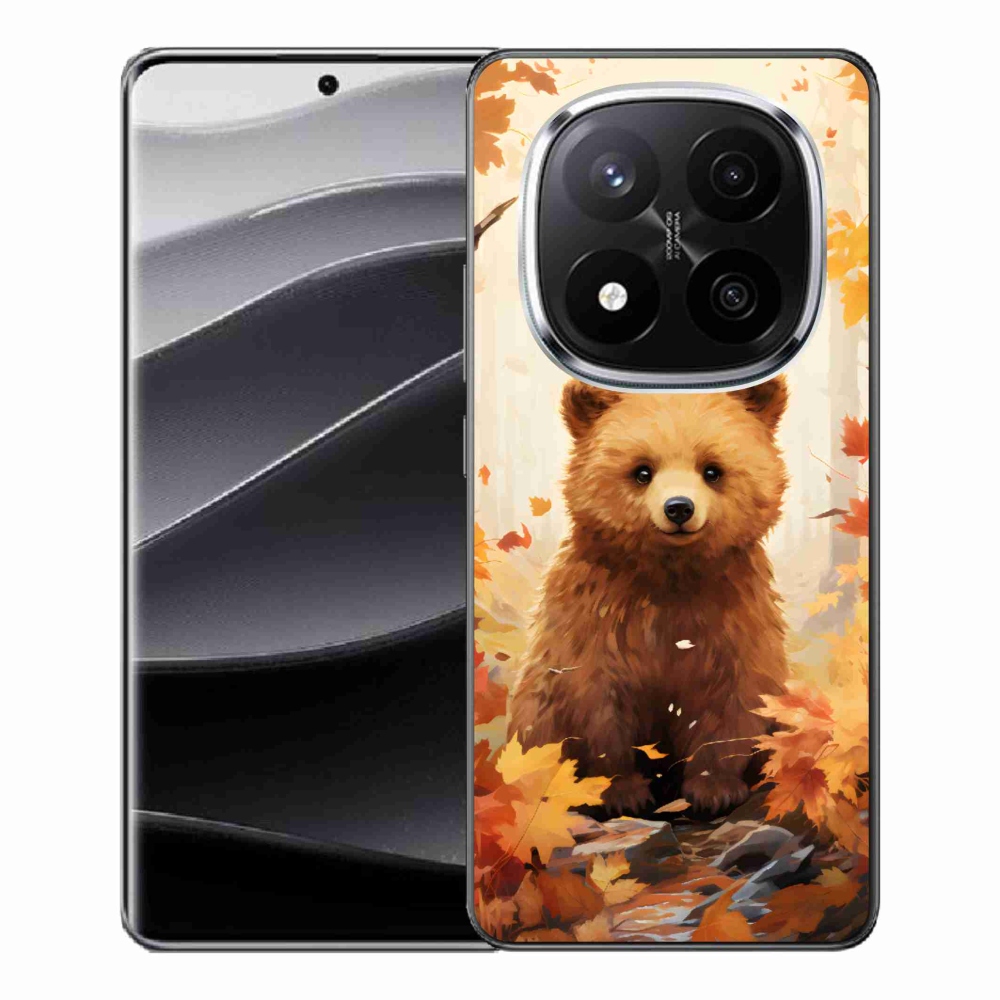 Zselés borítás mmCase a Xiaomi Redmi Note 14 Pro+ 5G - medve az erdőben