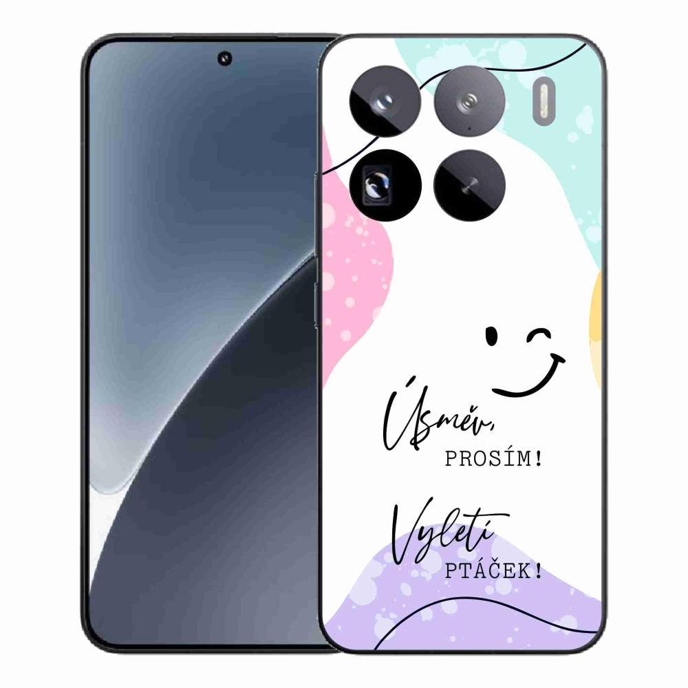 Gél borító mmCase a Xiaomi 15 Pro-hoz - vicces szöveg 4 fehér háttérrel