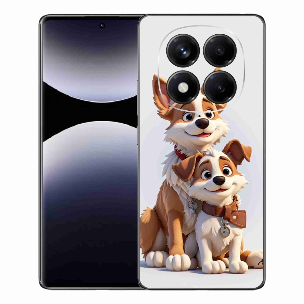 Gél borítás mmCase a Xiaomi Redmi Note 14 Pro számára - kutyák rajzolása