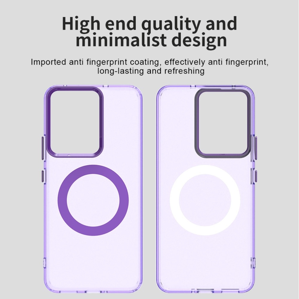 Candy zselés tok MagSafe-val a Realme 14 5G számára - lila