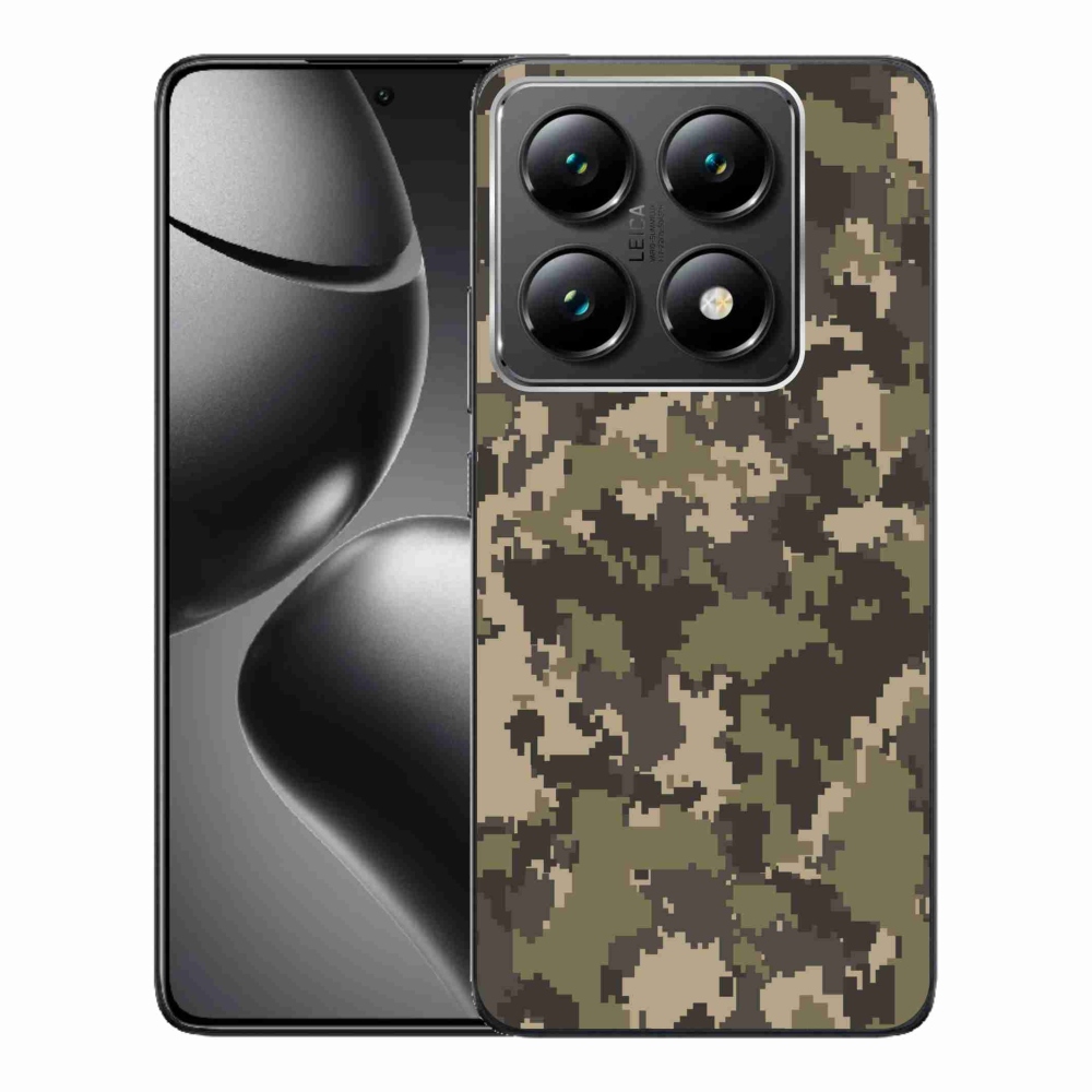 Gél borítás mmCase a Xiaomi 14T Pro számára - terepszínű minta 12