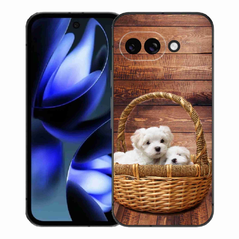 Gél borítás mmCase a Google Pixel 9a számára - kölyökkutyák