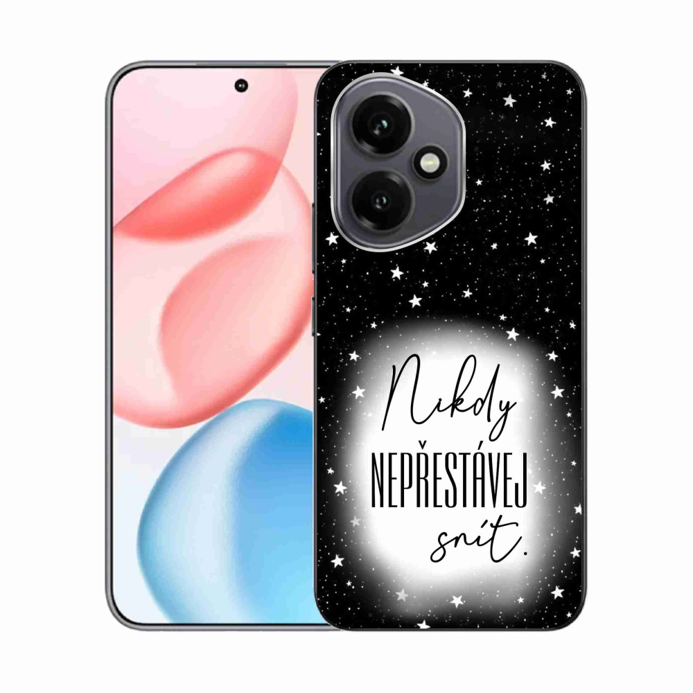 Gel Cover mmCase mmCase for Honor 400 - Idézet 1 fehér és fekete háttérrel