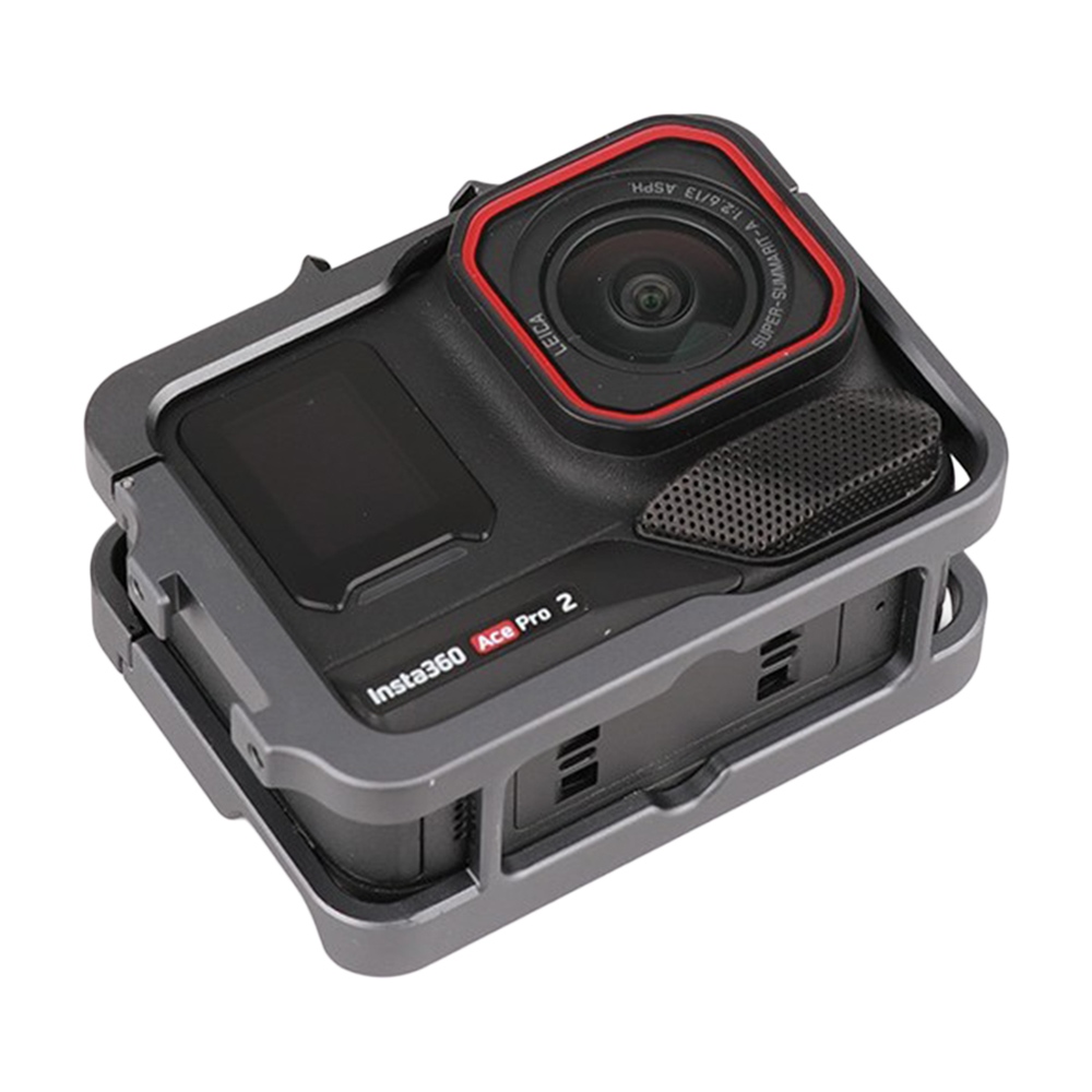 Alumínium védőkeret két tartozéktartóval Insta360 Ace Pro 2, Ace Pro és Ace készülékekhez