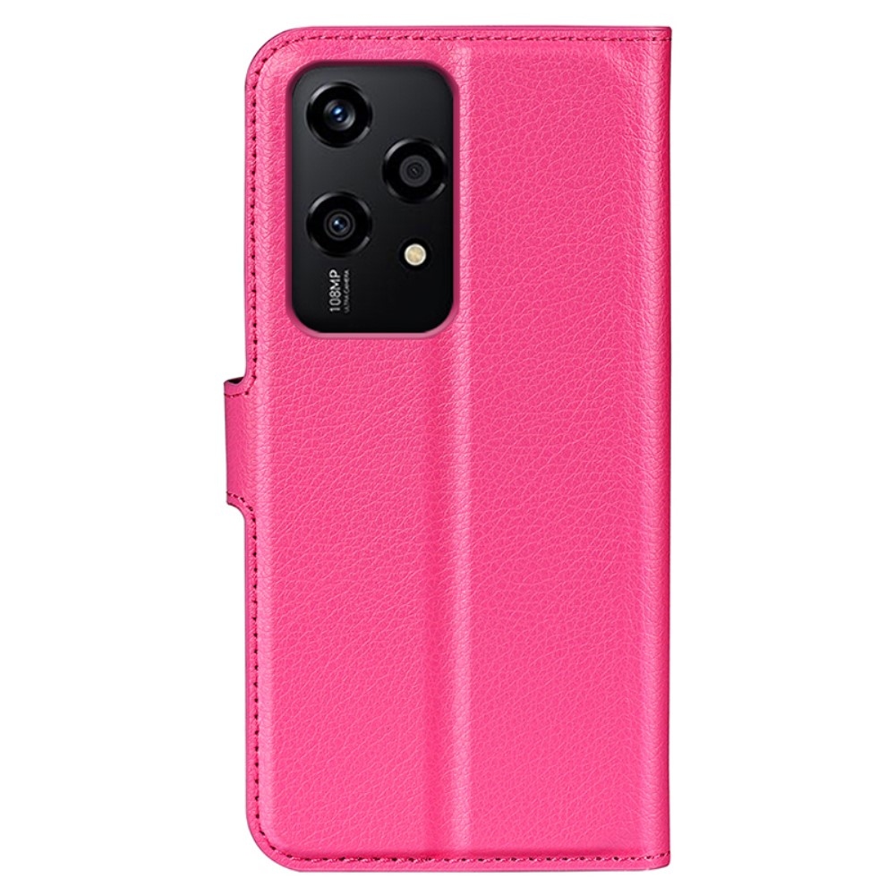 Litchi könyv tok a Honor 200 Lite 5G-hez - rózsaszínű