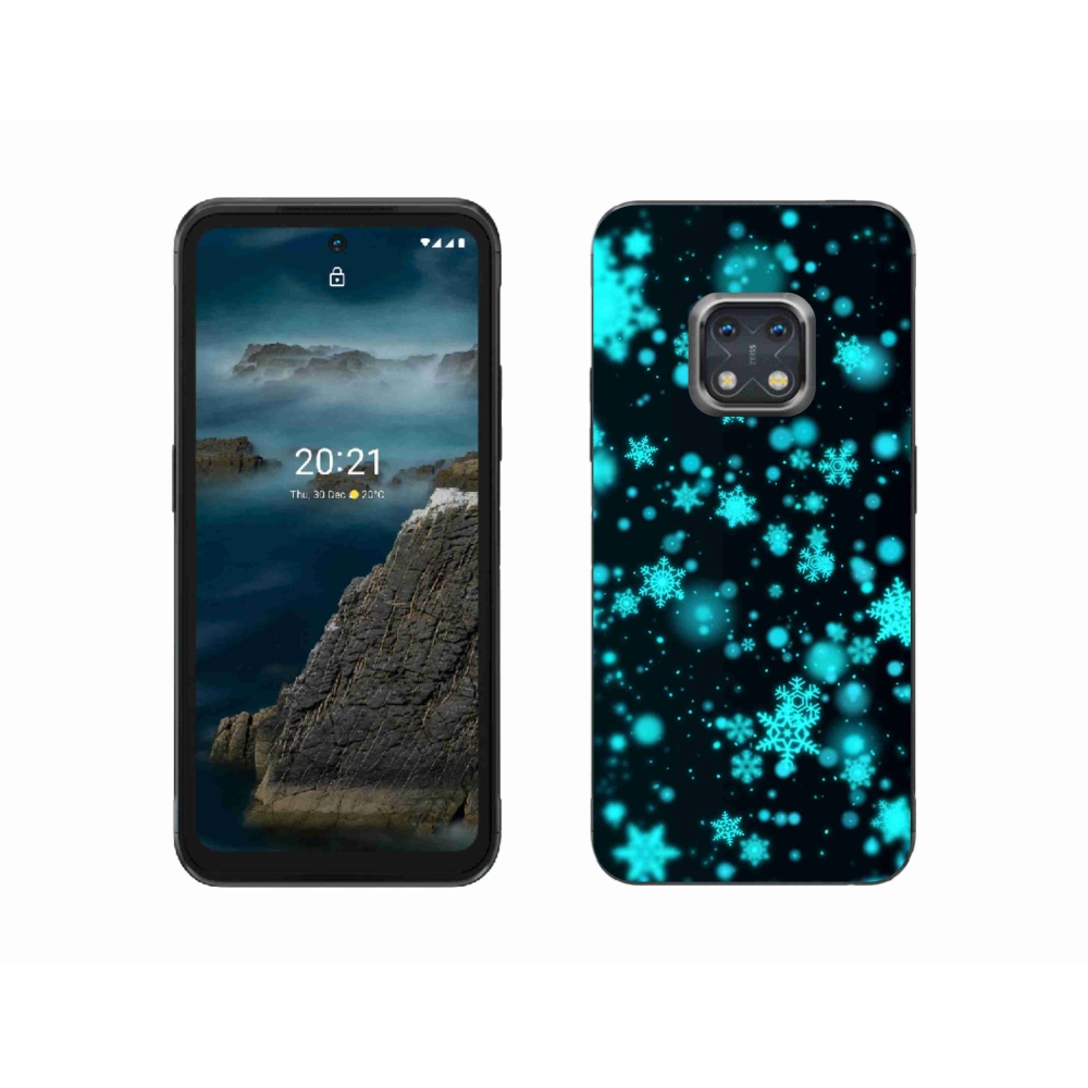 Zselés borítás mmCase a Nokia XR20 készülékhez - hópelyhek 1