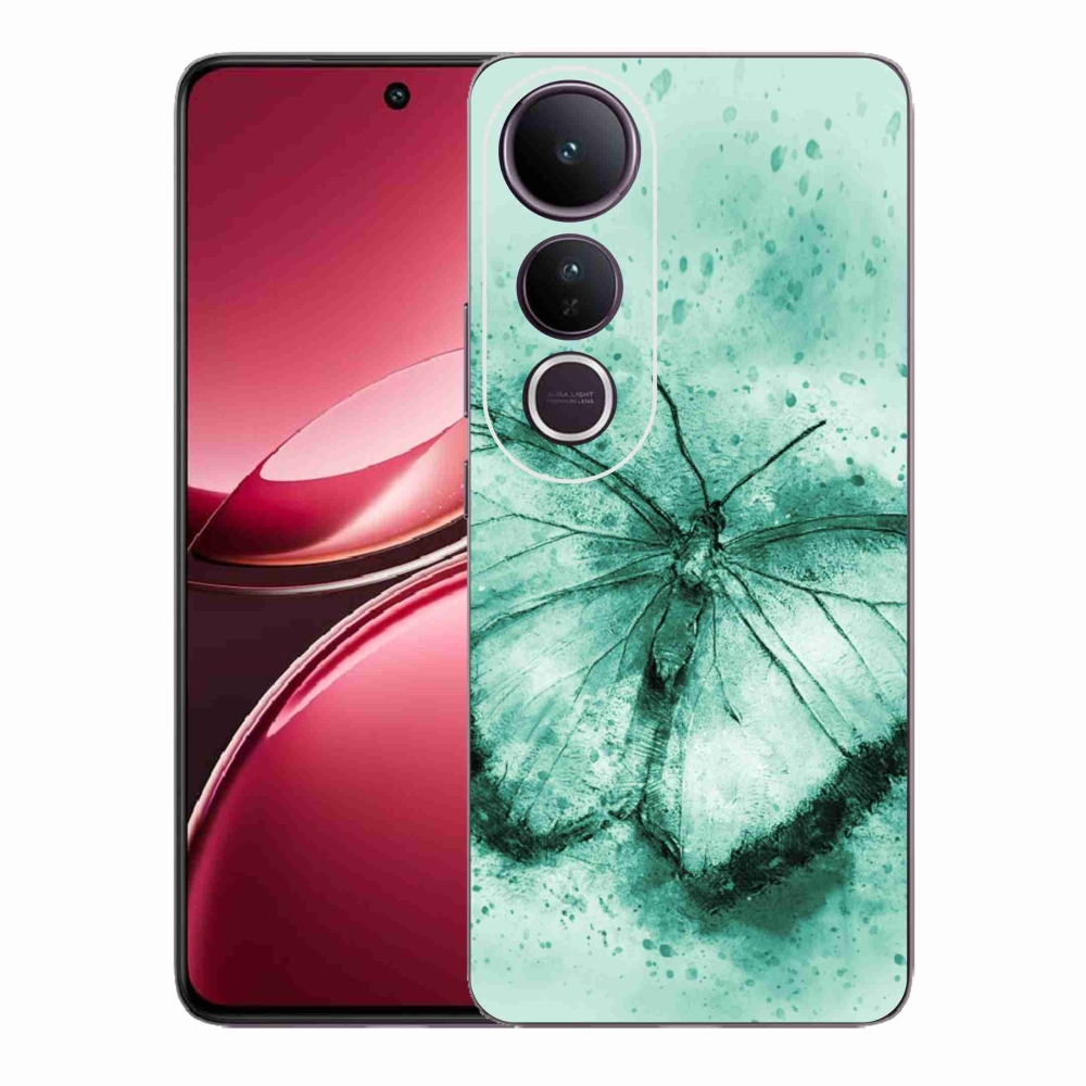 Gél borítás mmCase a Vivo V50 Lite 4G/5G készülékhez - zöld pillangó
