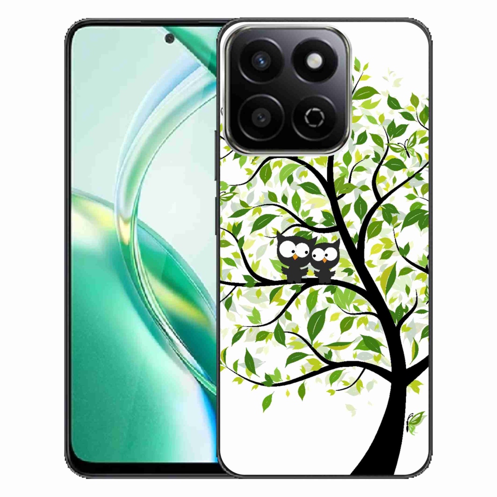 Zselés borító mmCase a Honor 200 Smart 5G számára - baglyok a fán