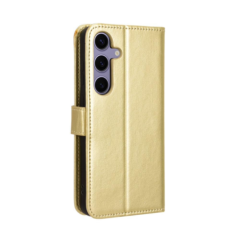 Őrült könyv tok Samsung Galaxy S25 FE - arany színű