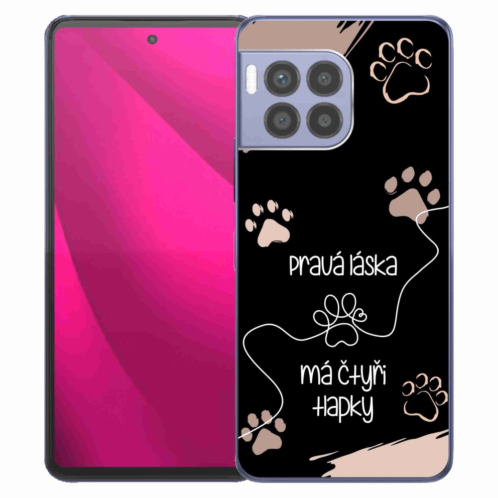 Zselés borítás mmCase a T-Mobile T Phone 2 Pro készülékhez - kutyamotívum 1 fekete háttér