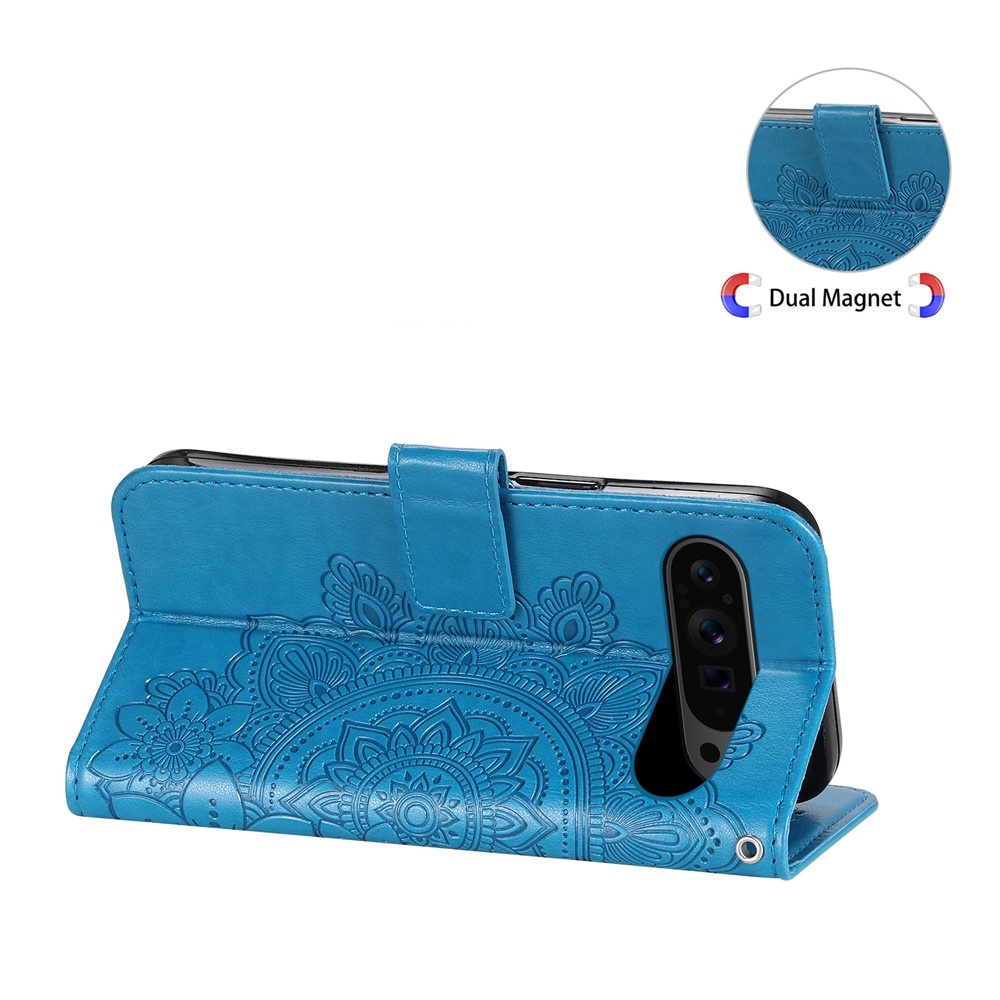 Mandala könyv tok Google Pixel 10 Pro XL/Pixel 9 Pro XL - kék