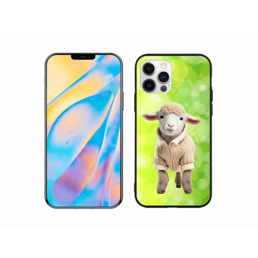 Gél borítás mmCase iPhone 12 készülékhez - bárány pulóverben
