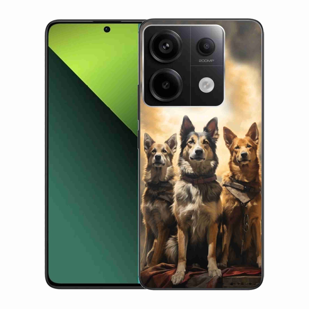 Gél borítás mmCase a Xiaomi Redmi Note 13 Pro 5G/Poco X6 5G számára - három kutya