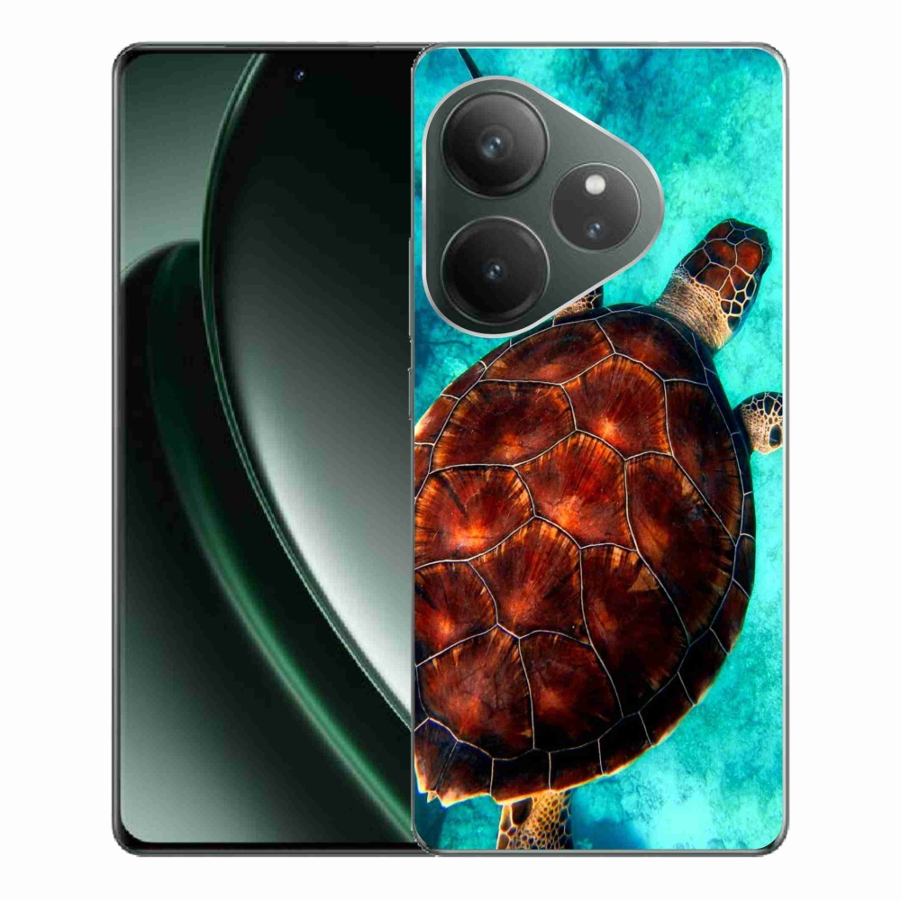 Gél borítás mmCase a Realme GT 6 5G/GT 6T 5G számára - teknősbéka