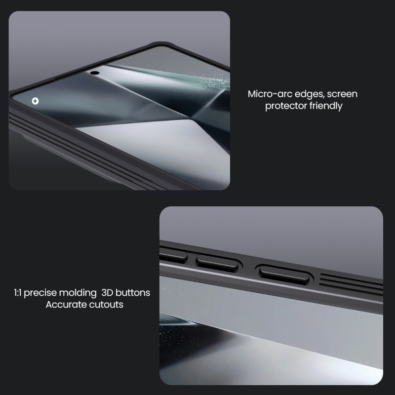 Nillkin CamShield PRO hátlap a Samsung Galaxy S25 Ultra Fekete számára