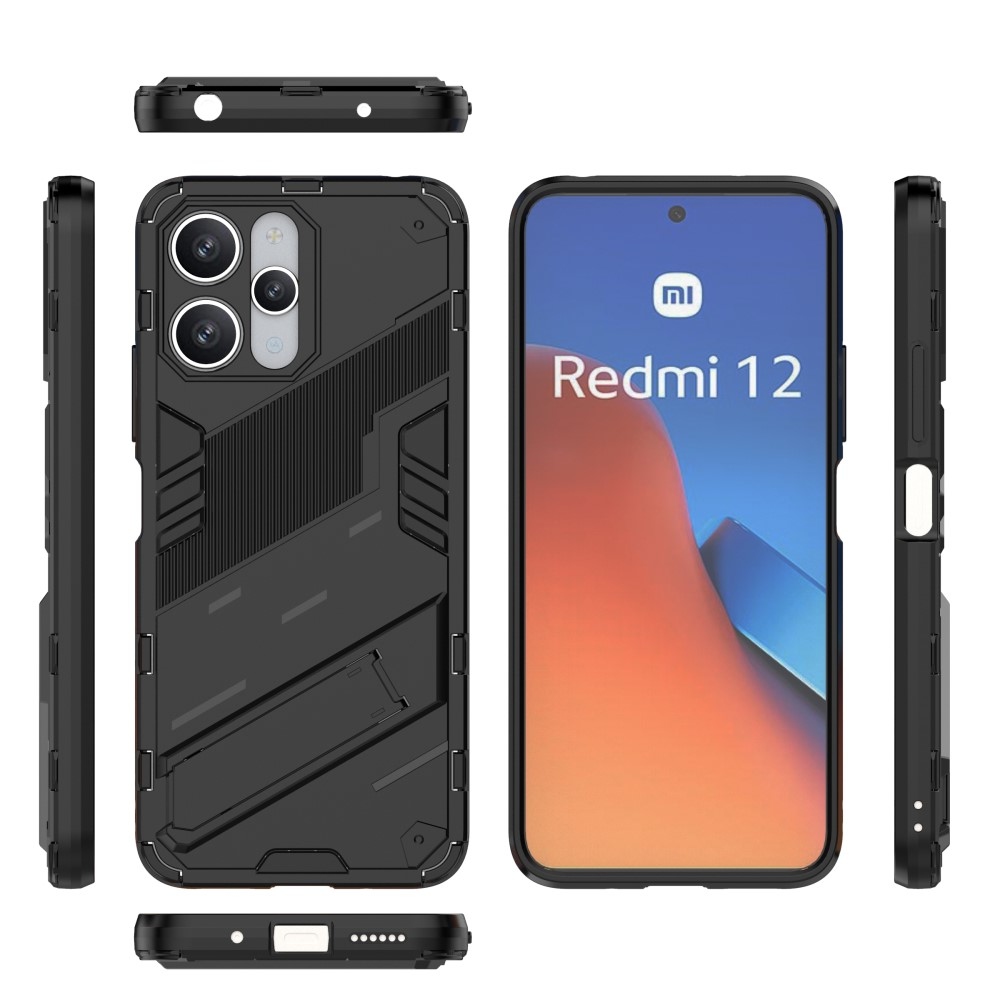 Tartós borítás Xiaomi Redmi 12 4G/5G készülékhez - fekete