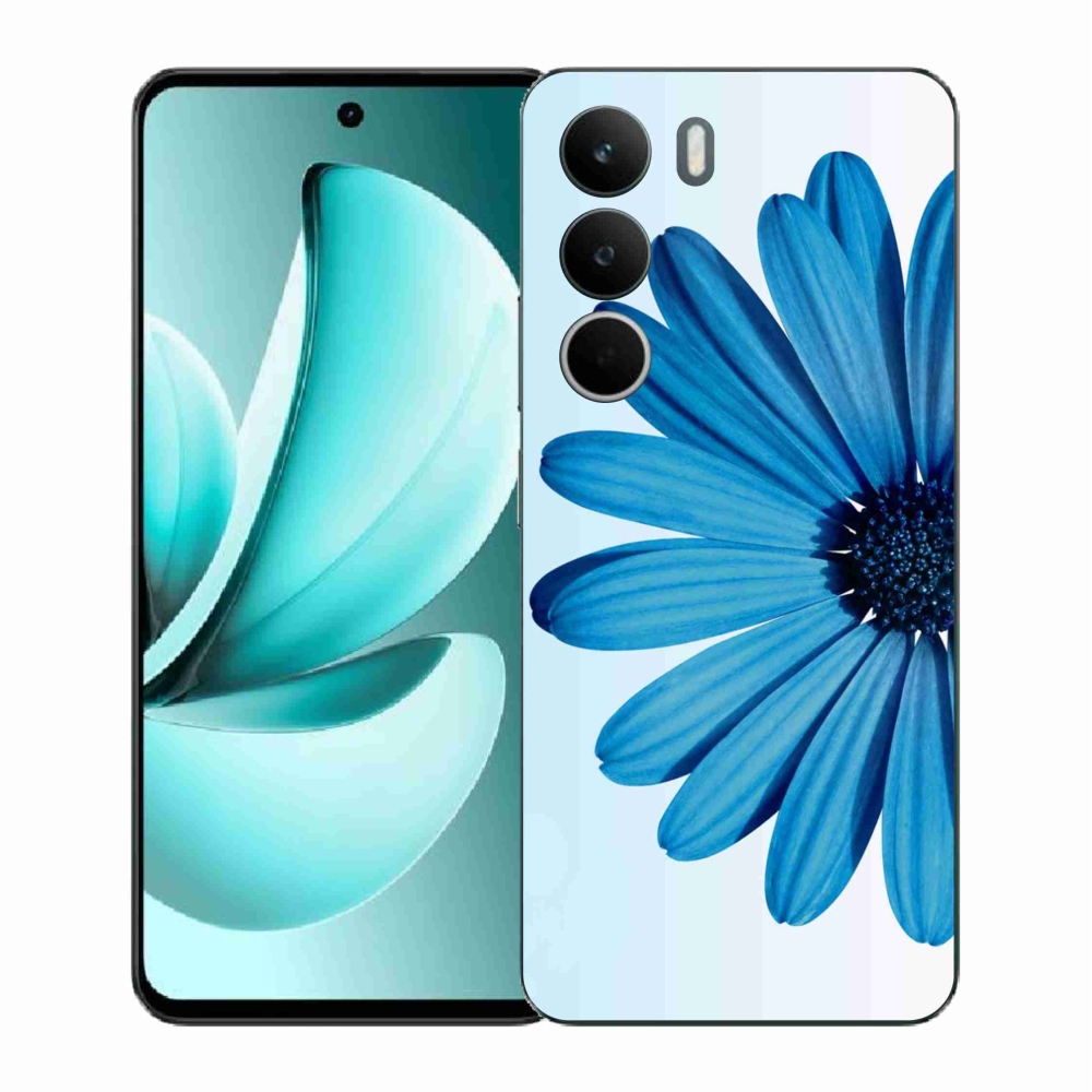 Zselés borító mmCase a Realme C71 készülékhez - kék margaréta