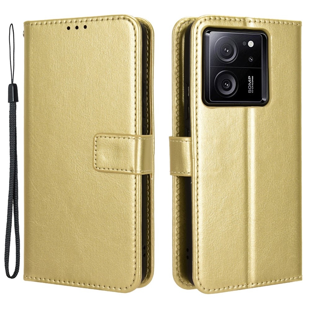 Őrült könyv tok a Xiaomi 13T/13T Pro-hoz - arany színben