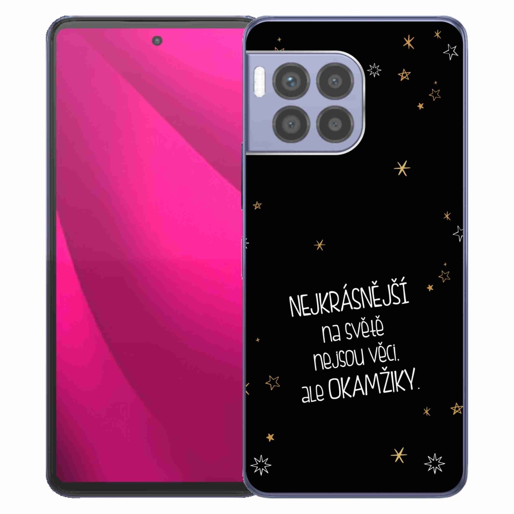 Gél borítás mmCase a T-Mobile T Phone 2 Pro készülékhez - Idézet 4 fekete háttér