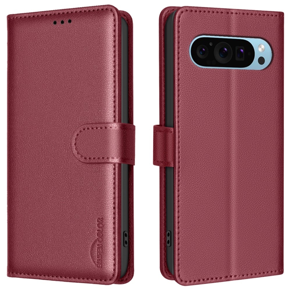 BNF könyvtáska Google Pixel 9/9 Pro készülékhez - piros színben