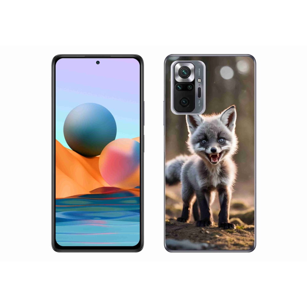 Gél borítás mmCase a Xiaomi Redmi Note 10 Pro készülékhez - angry fox