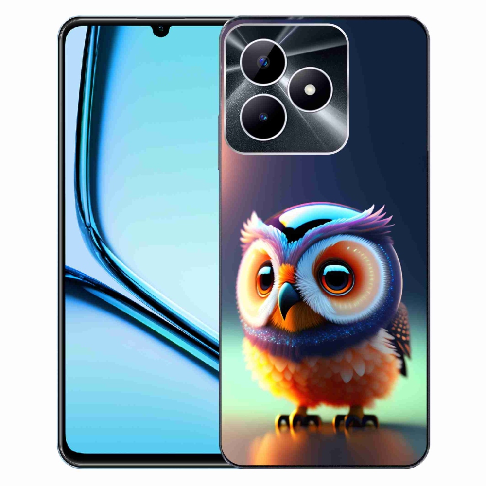 Zselés borító mmCase a Realme Note 50 készülékhez - bagoly