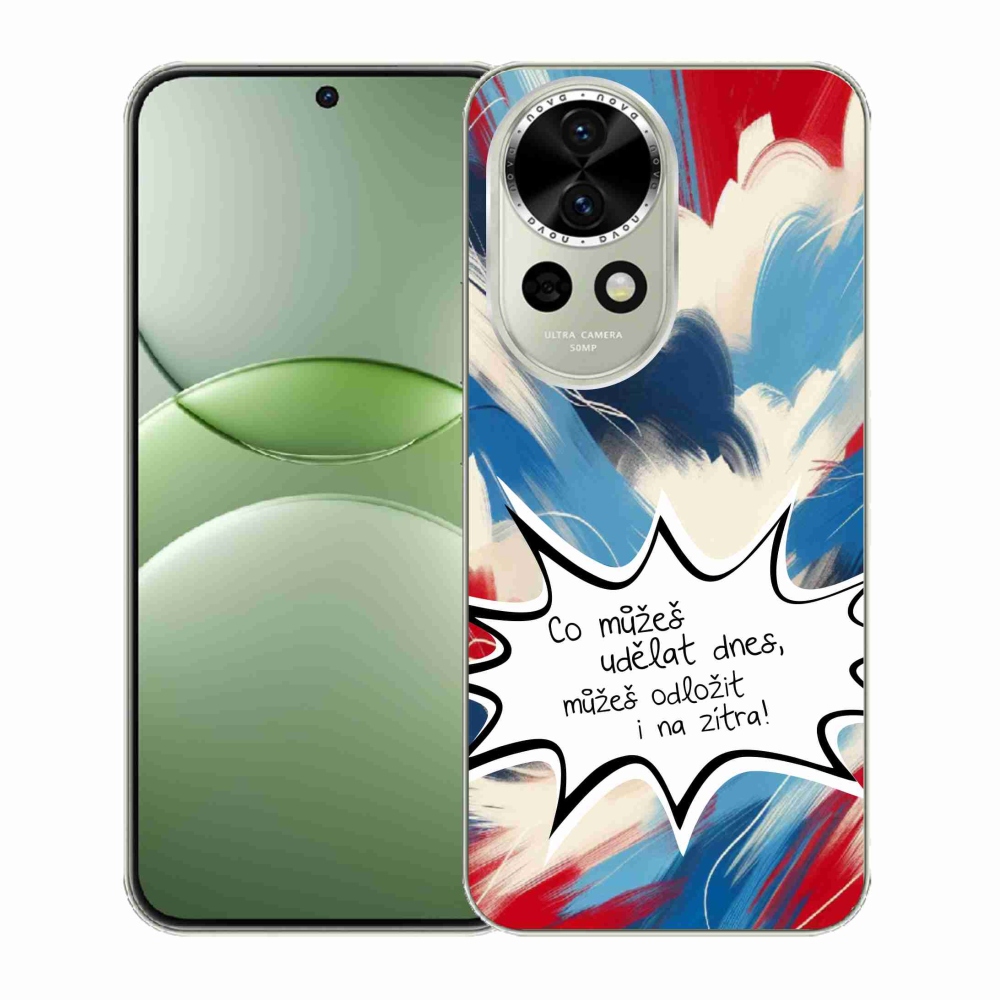 Gél borító mmCase a Huawei Nova 13 5G készülékhez - vicces szöveg 9 fehér háttér