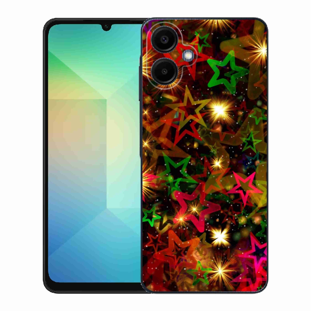 Zselés borítás mmCase Samsung Galaxy A06 4G - színes csillagok