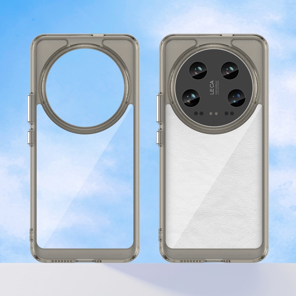 Gél tok fix hátlappal a Xiaomi 14 Ultra számára - szürke