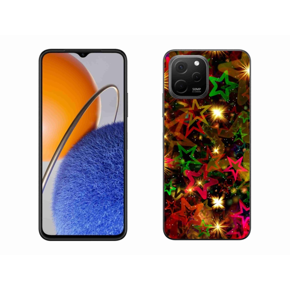 Gél borítás mmCase a Huawei Nova Y61 készülékhez - színes csillagok