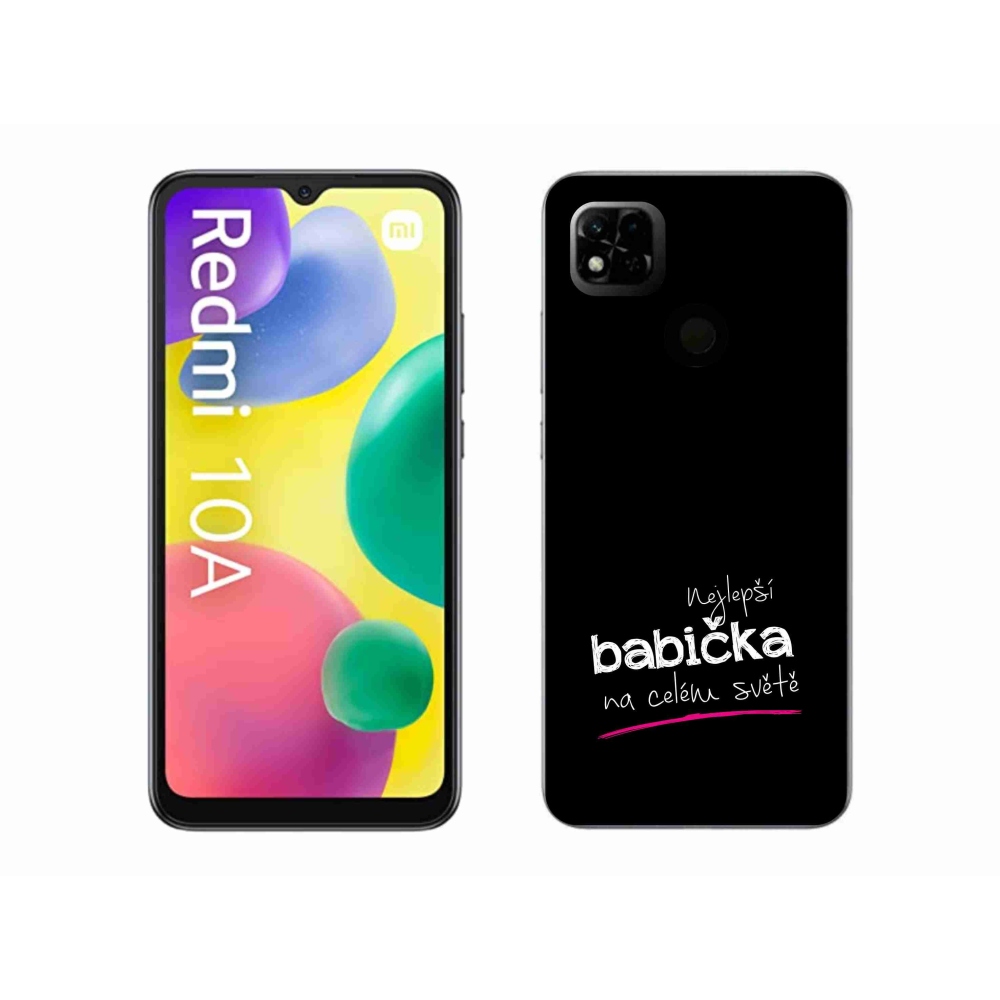 Gél borító mmCase a Xiaomi Redmi 10A - a legjobb nagymama 4 fekete háttérrel