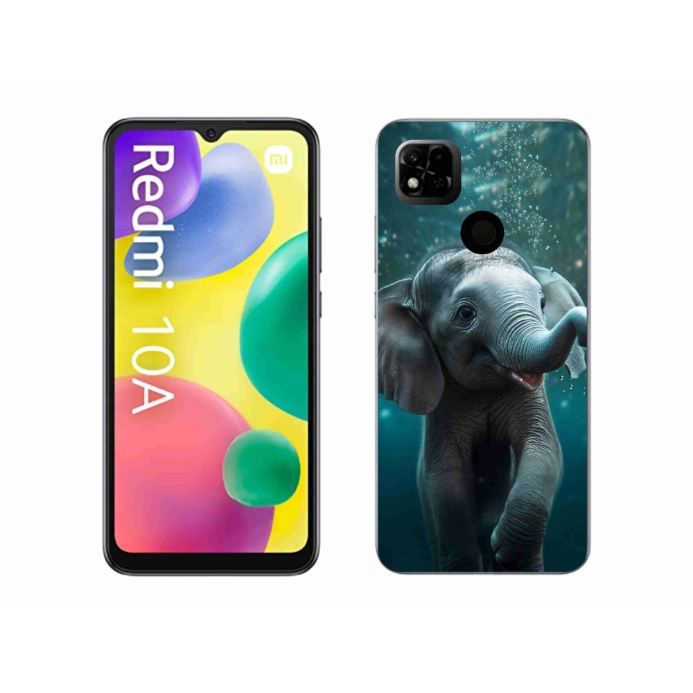 Gél borítás mmCase a Xiaomi Redmi 10A számára - elefánt a víz alatt