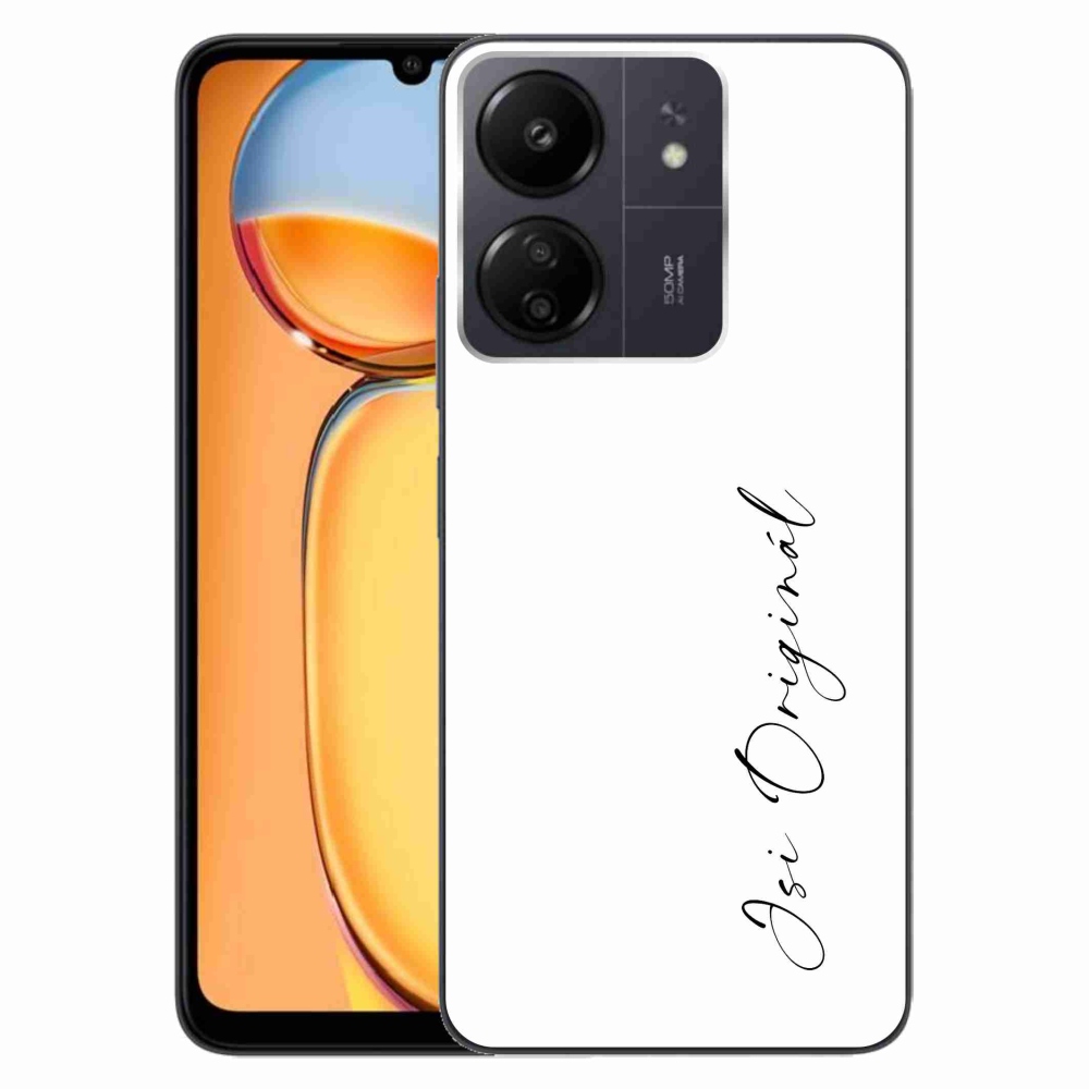 Gél borító mmCase a Xiaomi Poco C65/Redmi 13C - te vagy az eredeti fehér háttér