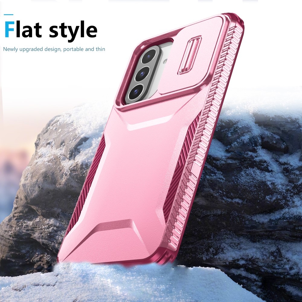 Csúszik tartós borítás Samsung Galaxy A26 5G - rózsaszín / bordó