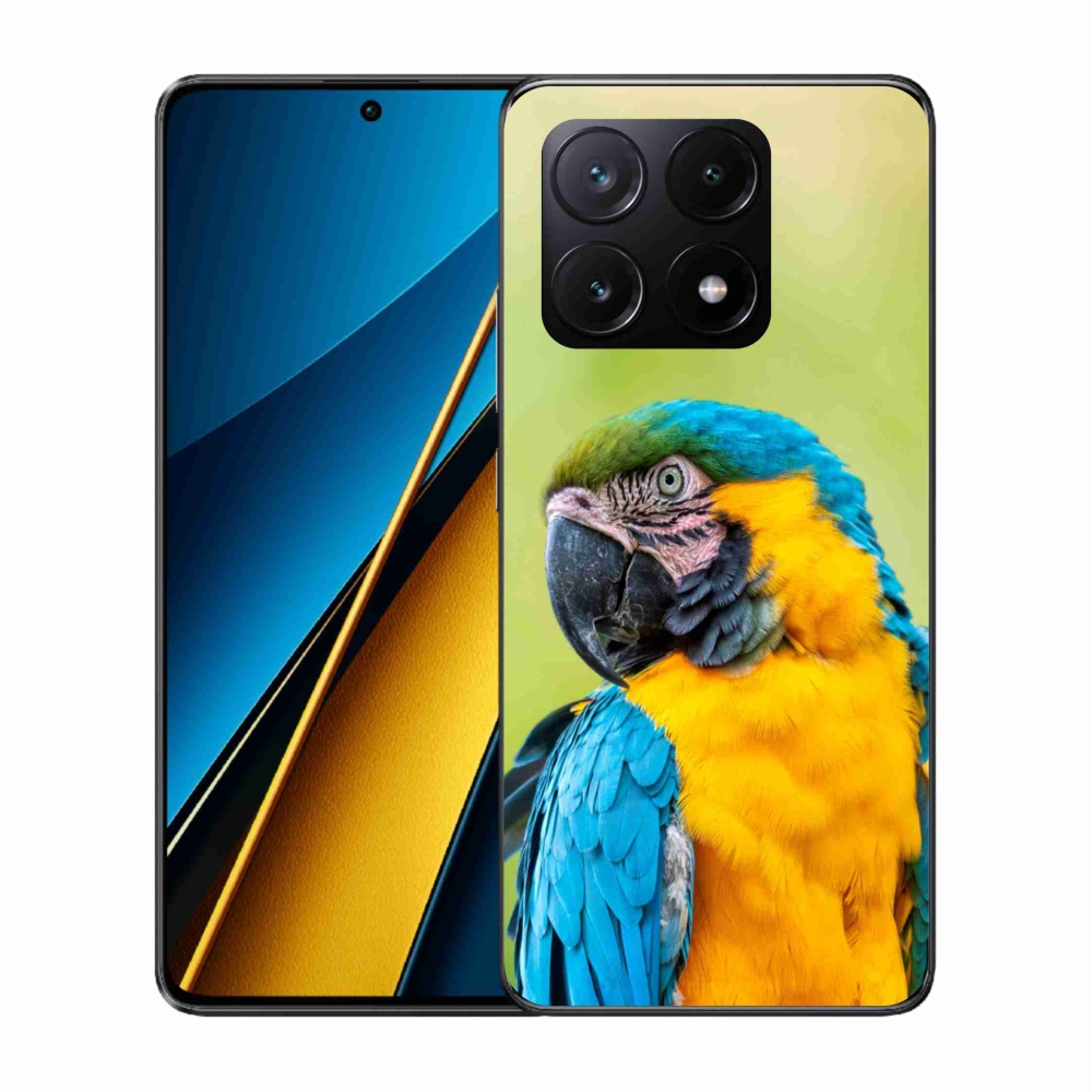 Gél tok mmCase a Xiaomi Poco X6 Pro 5G számára - papagáj ara 2