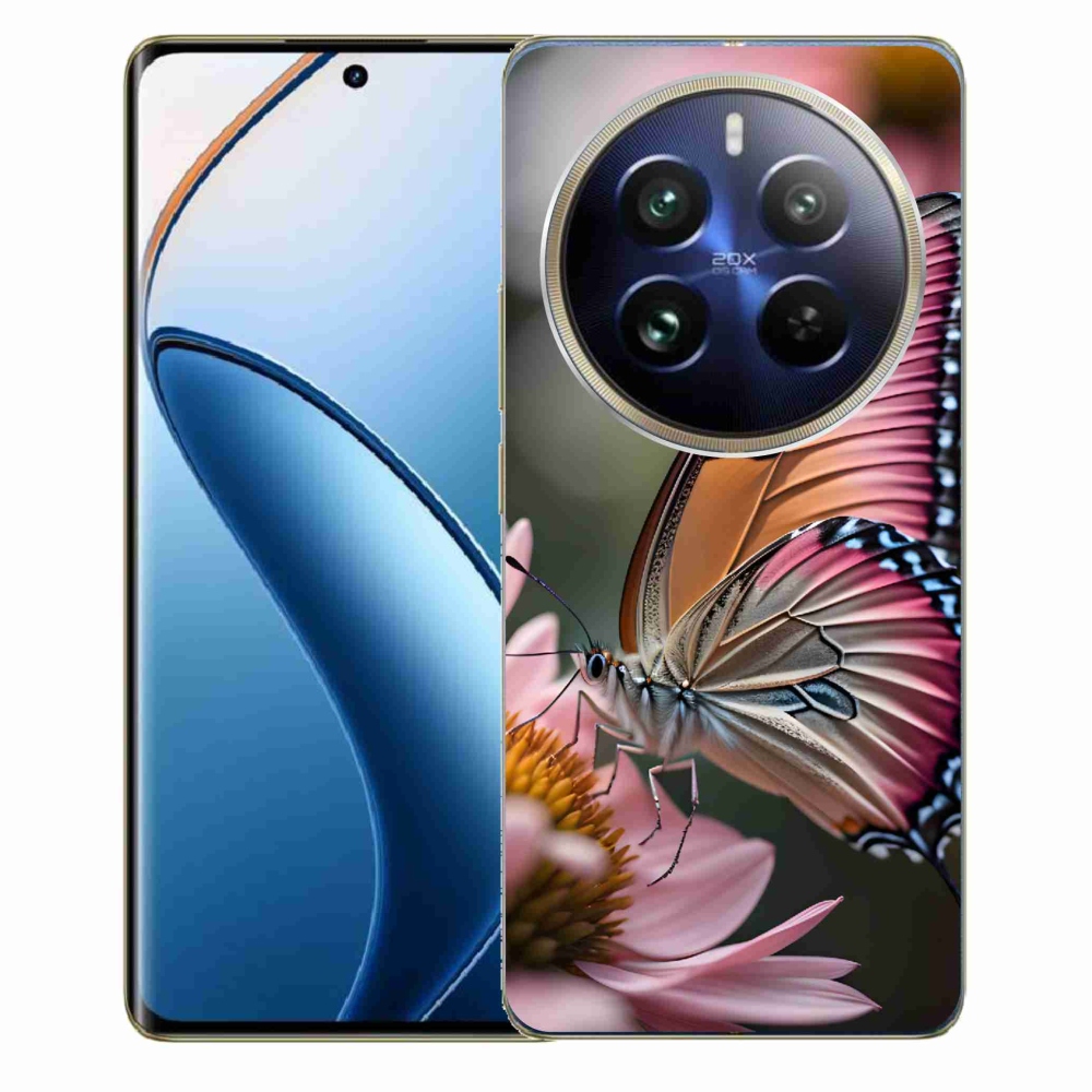 Zselés borítás mmCase a Realme 12 Pro 5G/12 Pro+ 5G számára - színes pillangó