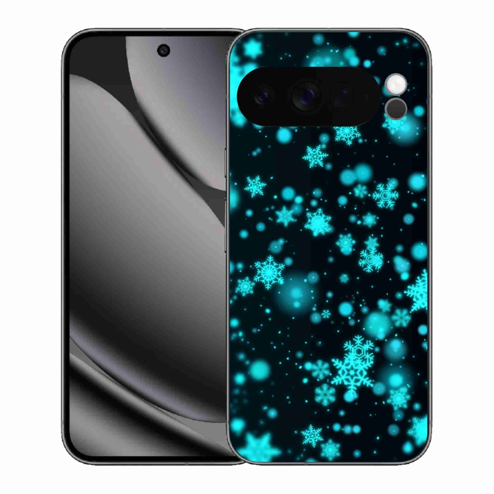 Zselés borítás mmCase a Google Pixel 10 Pro XL-hez - hópelyhek 1