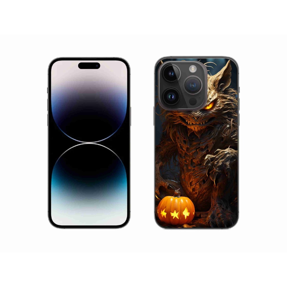 Gél borítás mmCase iPhone 14 Pro készülékhez - Halloween szörnyeteg