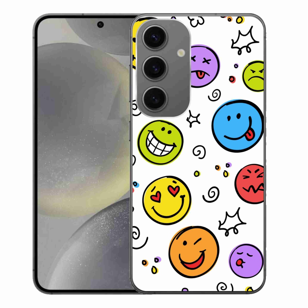 Zselés borítás mmCase Samsung Galaxy S24+ készülékhez - smiley-k