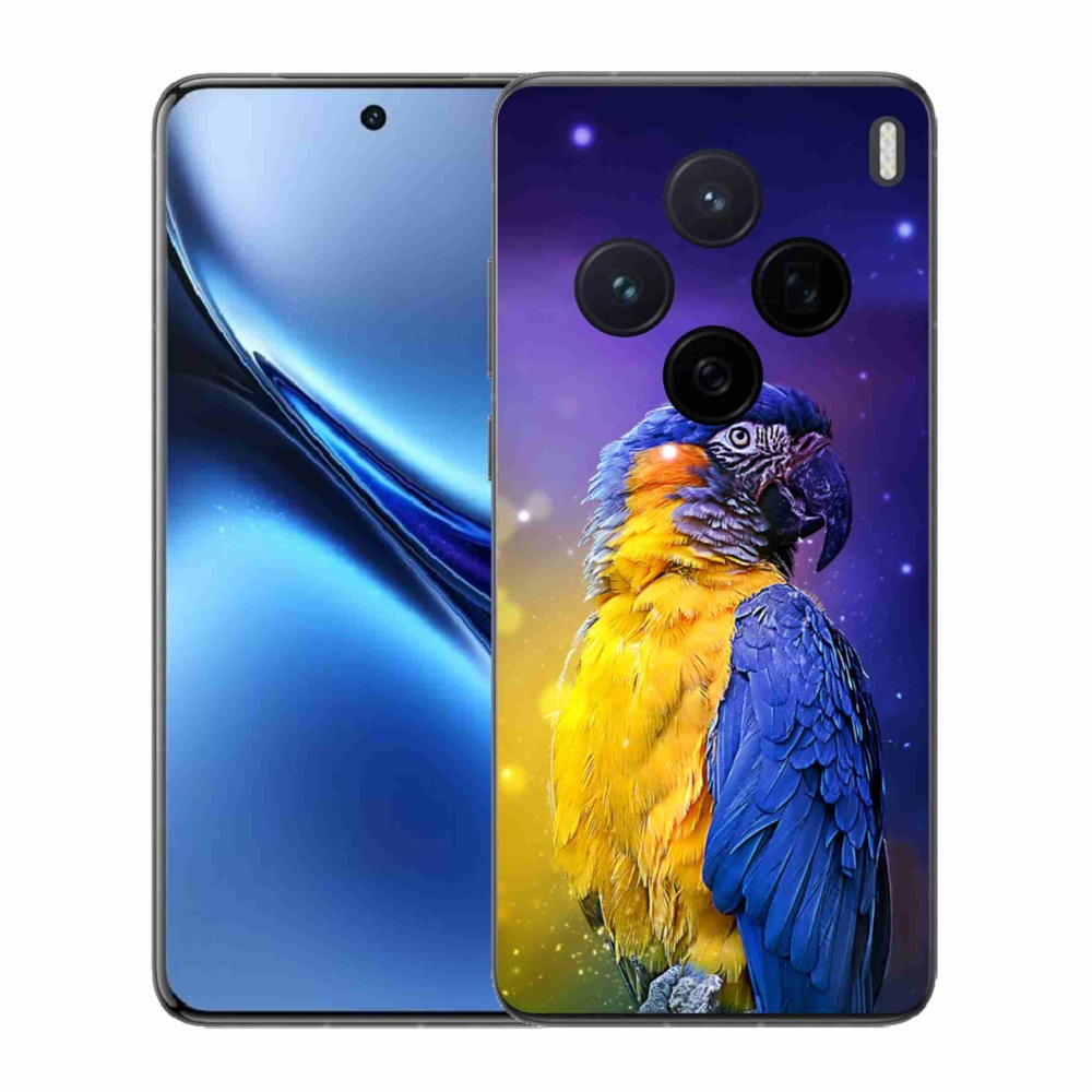 Zselés borítás mmCase a Vivo X200 5G-hez - papagáj ara 1